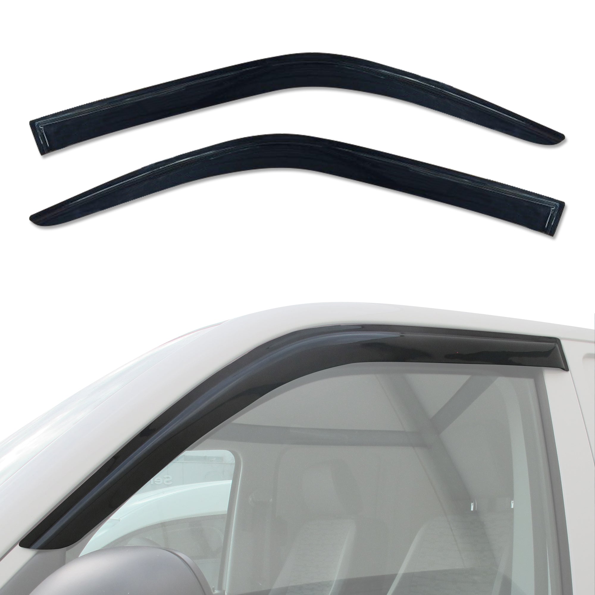 Volkswagen Caravelle Weather Shields 2004-2015 - Durable Wind & Rain Protection for Side Windows | Perfect for Camping & Road Trips