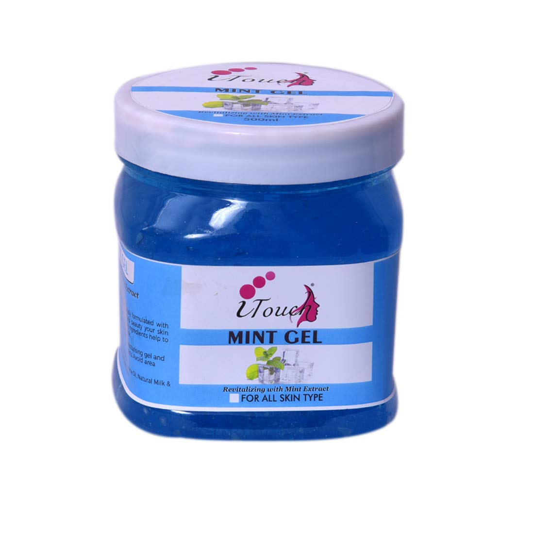 iTouch Herbal Mint Gel 500ml - Natural Cooling Toothpaste for Fresh Breath & Oral Care - Perfect for Daily Use & Travel