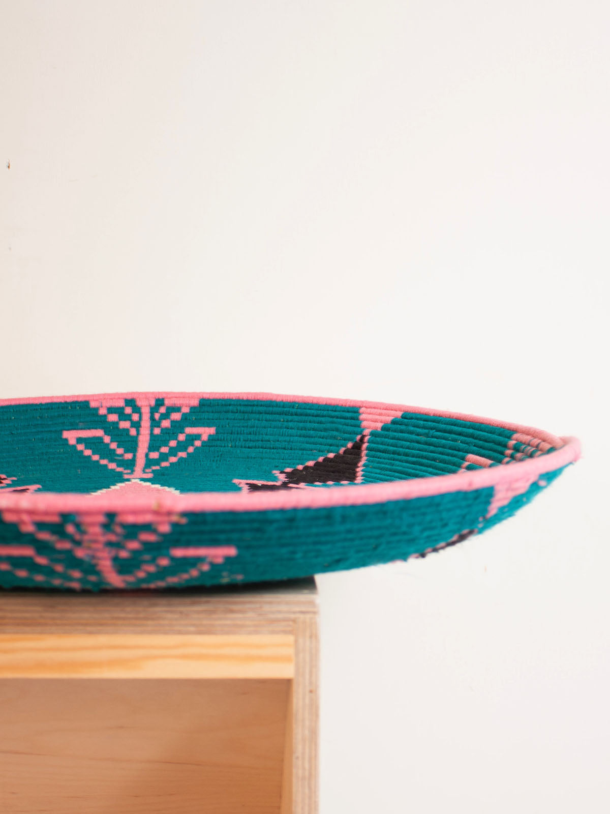 Handmade Moroccan Wool Plate No.156 - Authentic Berber Home Decor for Dining & Wall Display | Perfect for Boho Chic Interiors, Wedding Gifts & Table Centerpieces