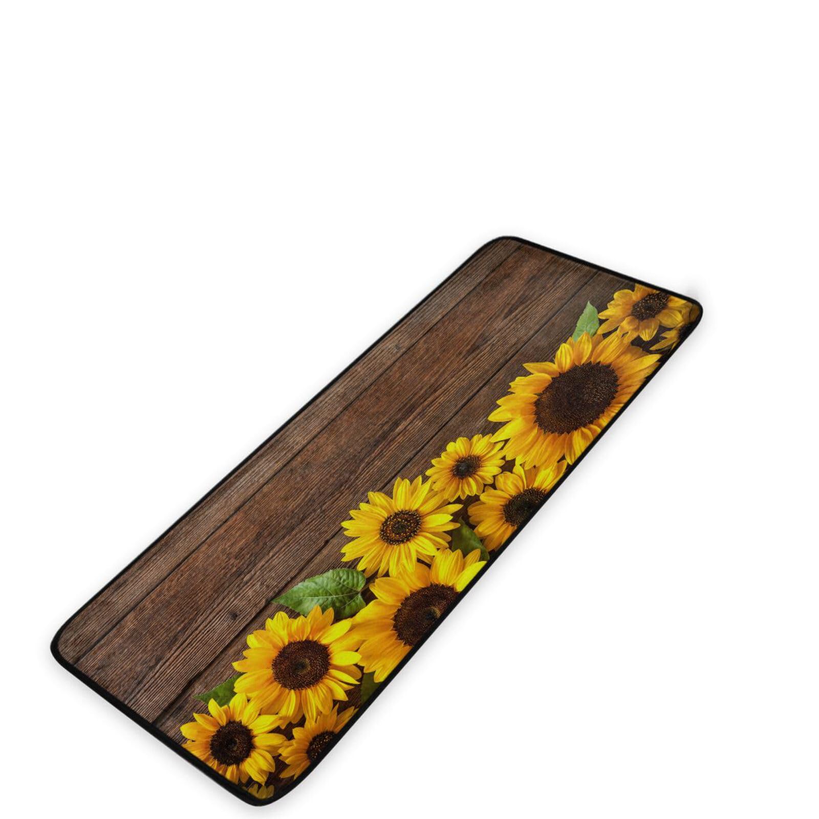 Premium Anti-Fatigue Sunflower Kitchen Rug - 39