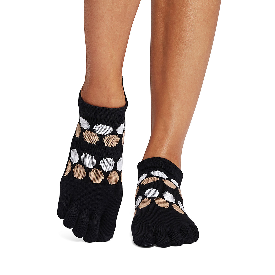 ToeSox Full Toe Low Rise Grip Socks - Non-Slip Yoga, Pilates & Barre Socks for Women - Spring and Fall 2024 Collection - Perfect for Dance, Workouts & Home Use
