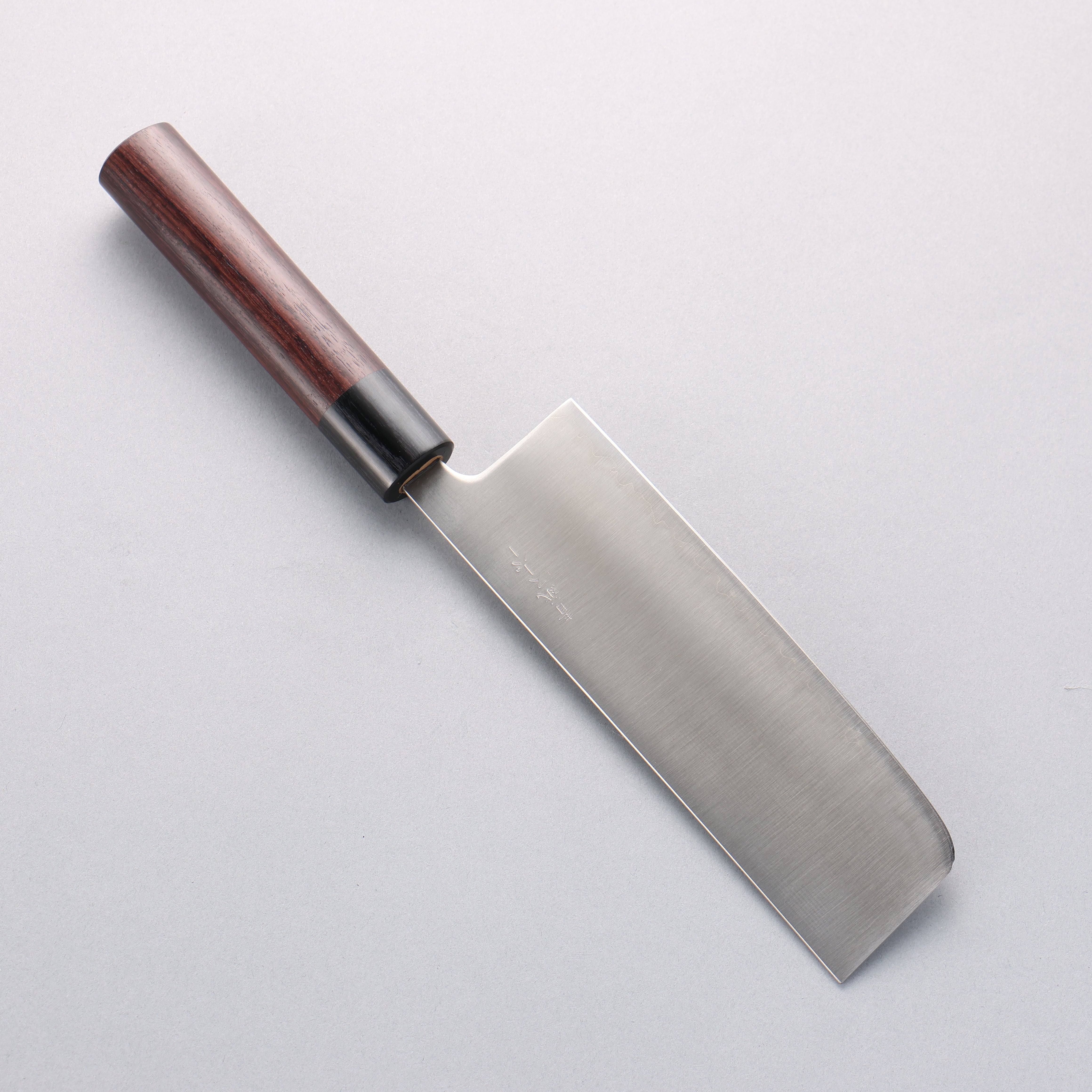 Premium Seisuke Blue Super Nakiri Knife 165mm - Japanese Chef Knife with Rosewood Handle & Black Pakka Wood Ferrule - Perfect for Sushi, Vegetables & Precision Cutting