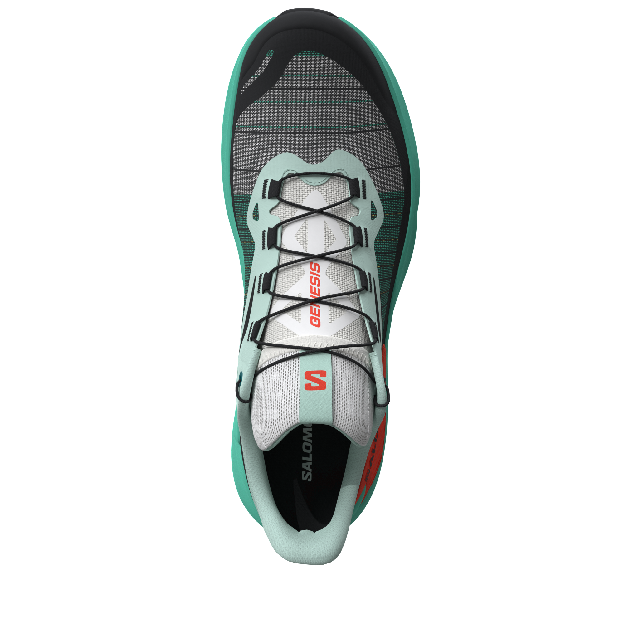 Women's Genesis Sneakers - Bay, Electric Green, Cherry Tomato | Lightweight Comfortable Walking Shoes for Women | Perfect for Running, Gym & Casual Wear