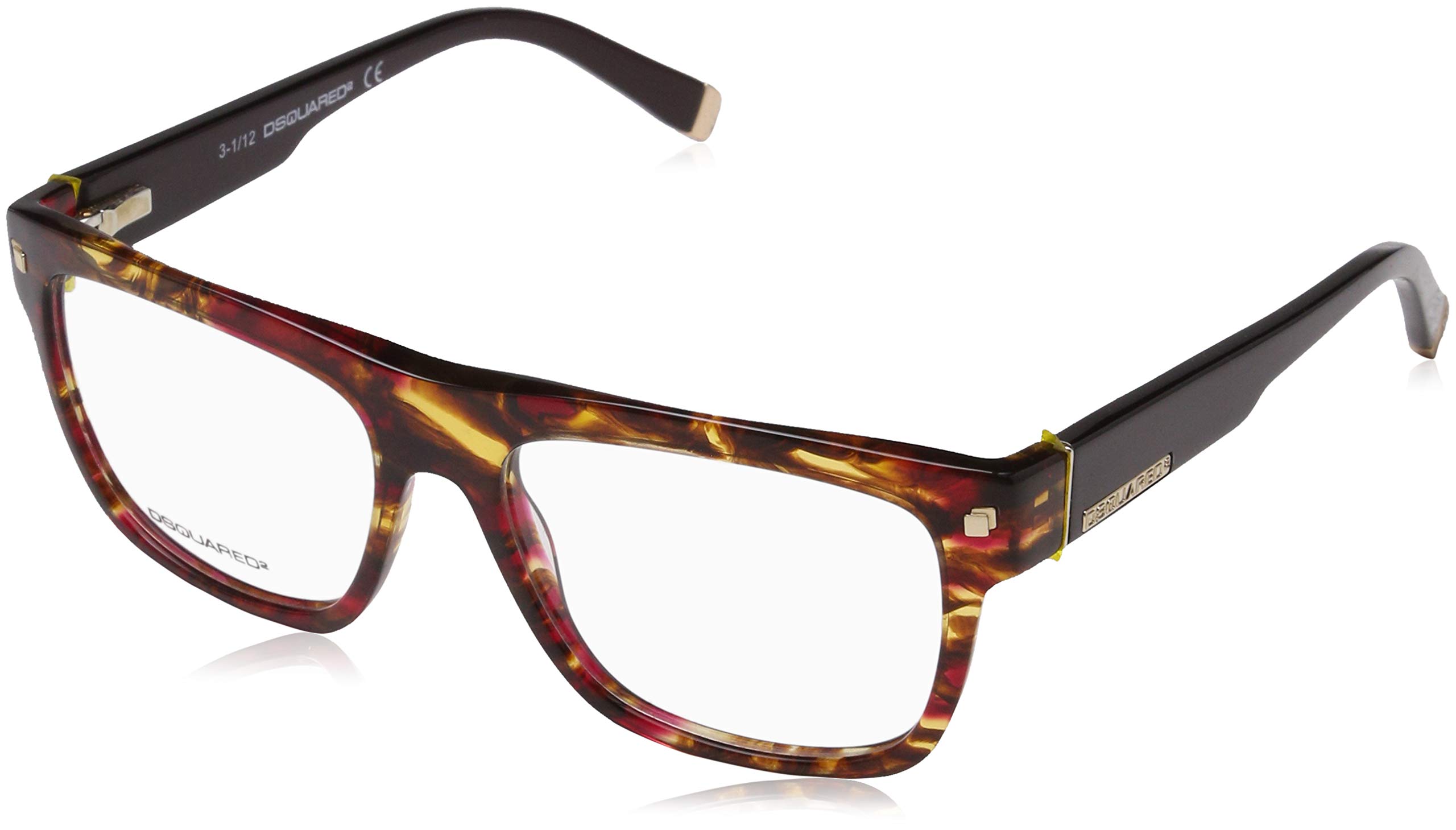 Dsquared DQ5076 Havana Smoked Prescription Eyeglasses Frame - 55a Size for Men & Women | Perfect for Reading, Work & Fashion Accessories