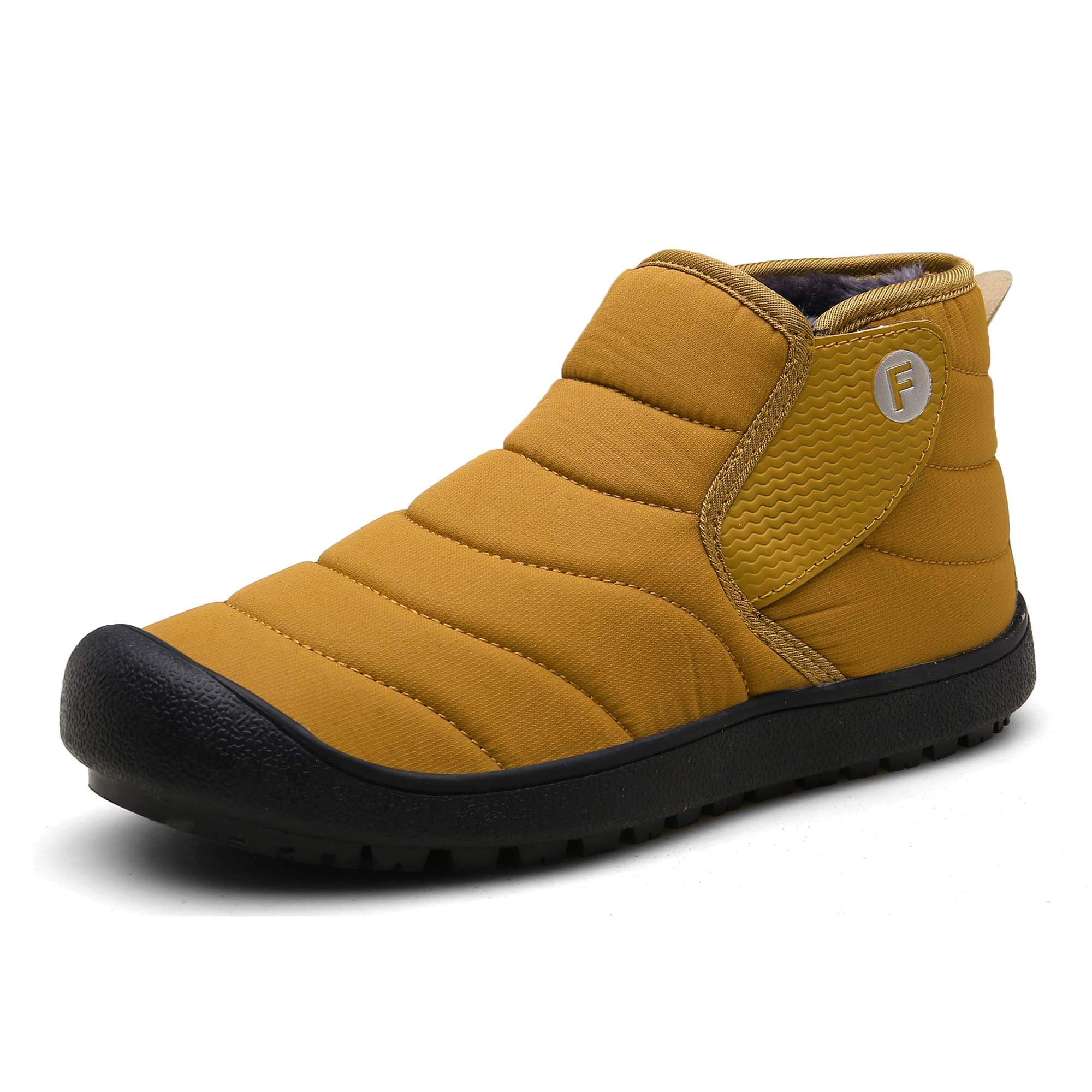 Waterproof Winter Snow Boots with Fur Lining - Slip On Ankle Booties for Women & Men | Outdoor Hiking, Snowy Commutes & Cold Weather Fashion