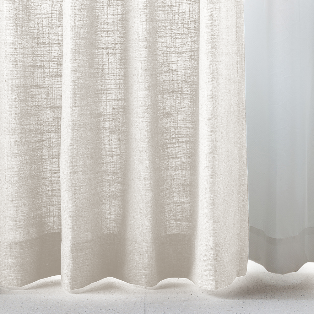 Pinch Pleated Blackout Curtains - 100% Linen, Thermal Insulated, Noise Reducing Drapes in Natural Rock Grey - Modern Custom Window Treatments for Living Room & Bedroom