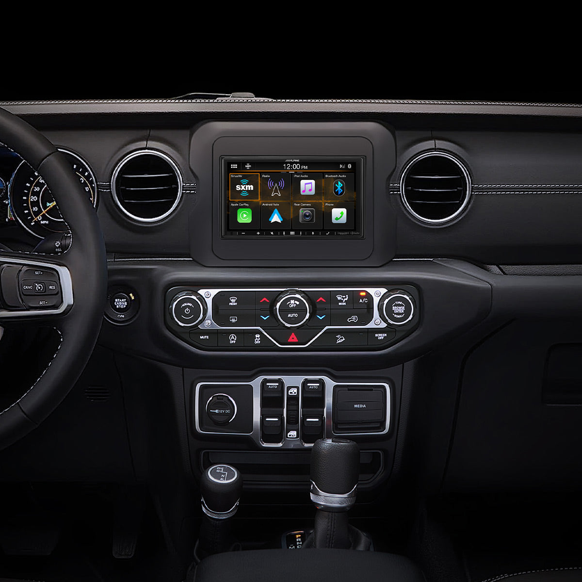 Alpine i407 WRA JL 7-Inch Touchscreen Multimedia Receiver for 2018-2020 Jeep Wrangler & 2020-Up Gladiator - CarPlay, Android Auto, Bluetooth - Perfect for Off-Road Adventures & Daily Commutes