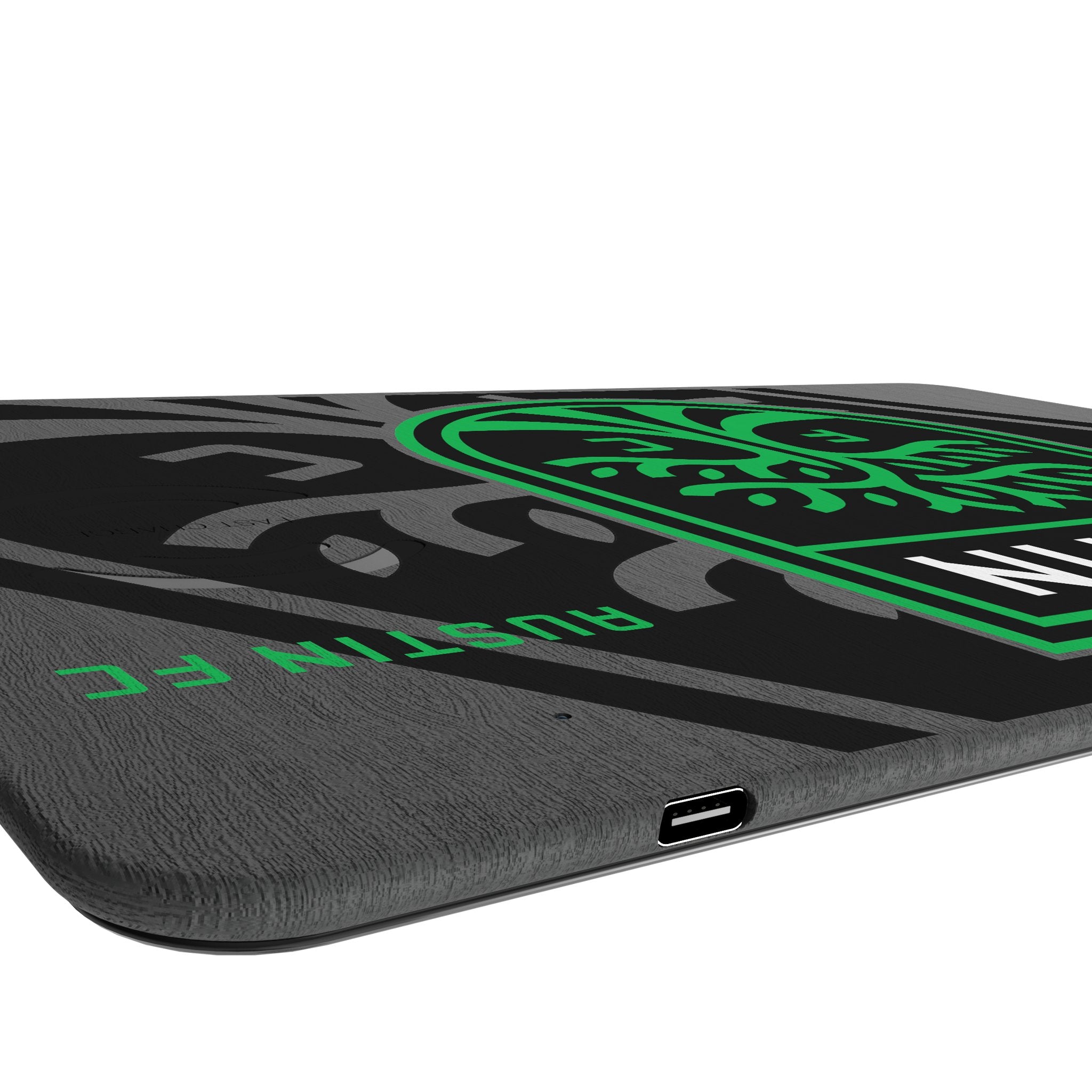 Austin FC Monocolor Tilt 15W Fast Wireless Charger & Mouse Pad - Perfect for Office, Gaming & Home Desk Setup