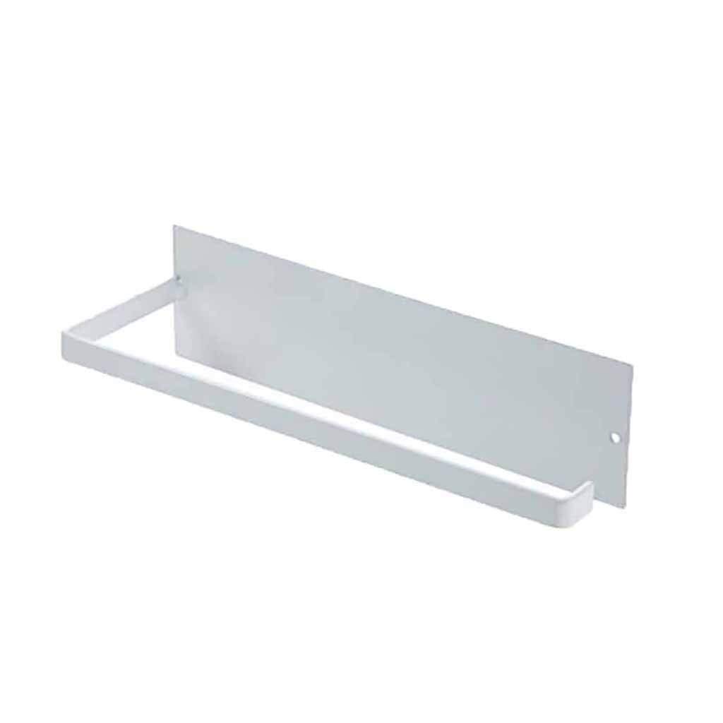 Sturdy Under Cabinet Paper Towel Holder - Self-Adhesive Kitchen & Bathroom Storage Rack for Paper Rolls, Tissues & Towels (Black) - Perfect for Small Spaces, RVs & Apartments