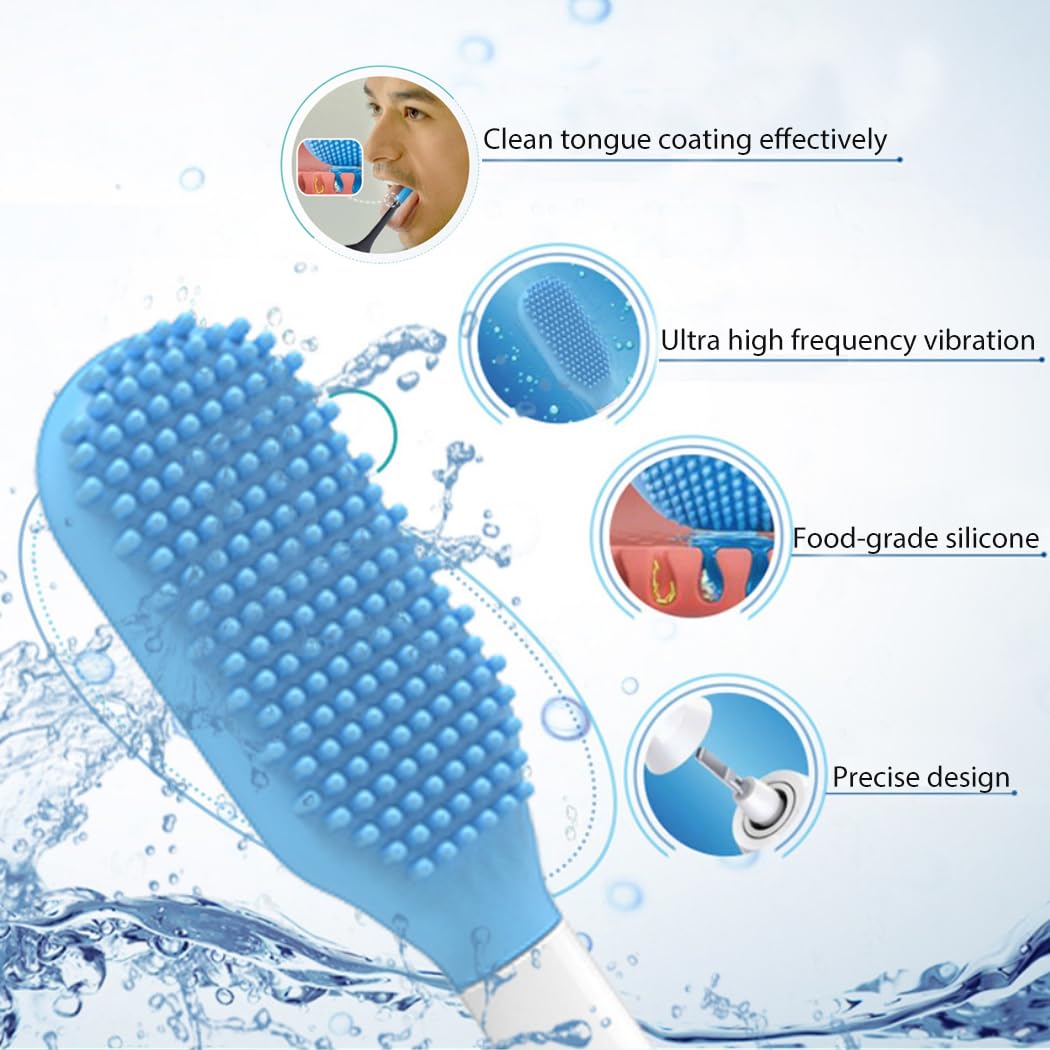360° Ultrasonic Electric Toothbrush for Adults - Automatic Sonic Toothbrush with Timer & Wireless Charging, Teeth Whitening & Deep Cleaning - Perfect for Home, Travel & Daily Oral Care