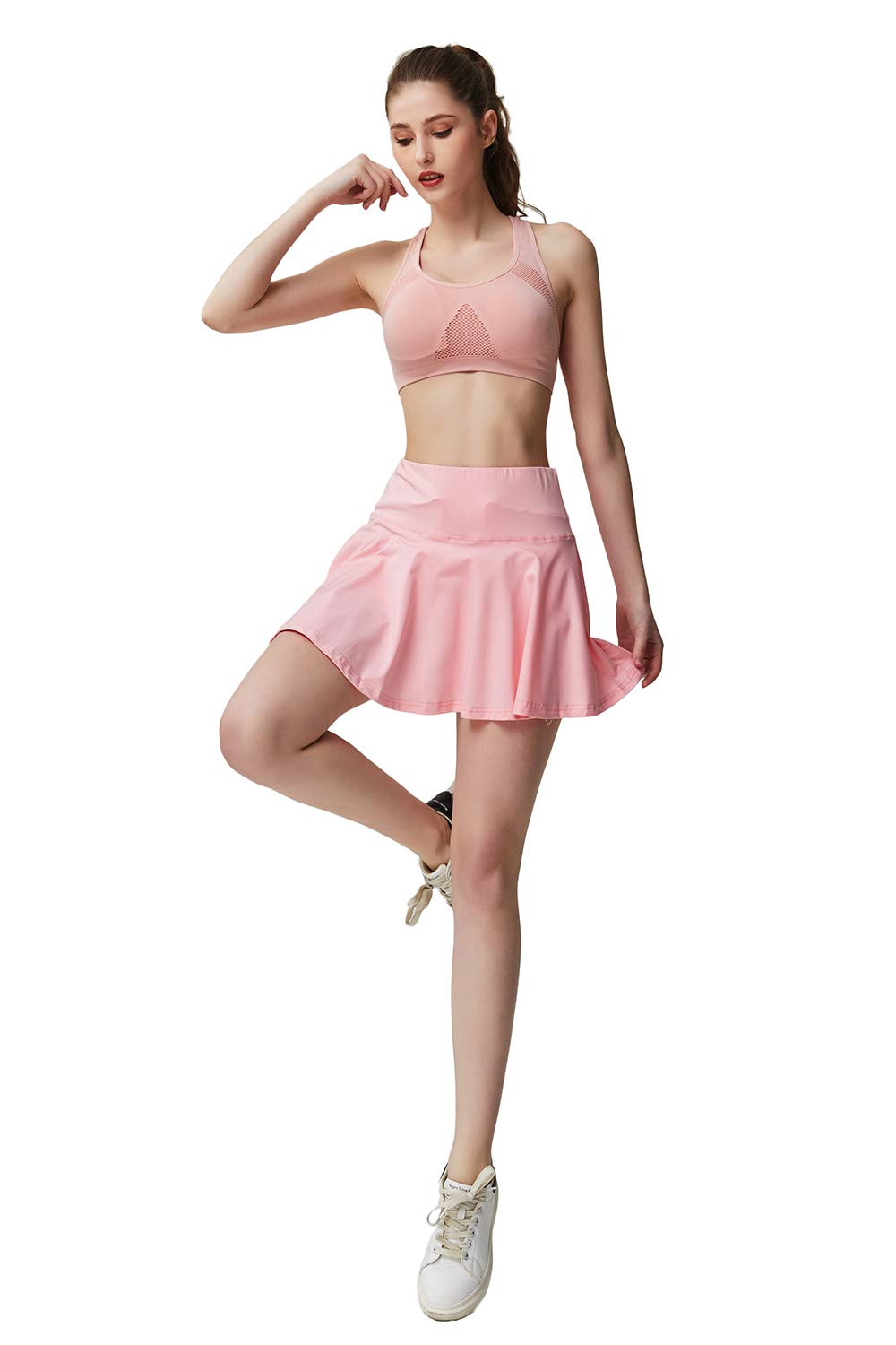 Women's Pleated Golf Skort with Pockets - Athletic Tennis Running Skirt for Sports & Casual Wear