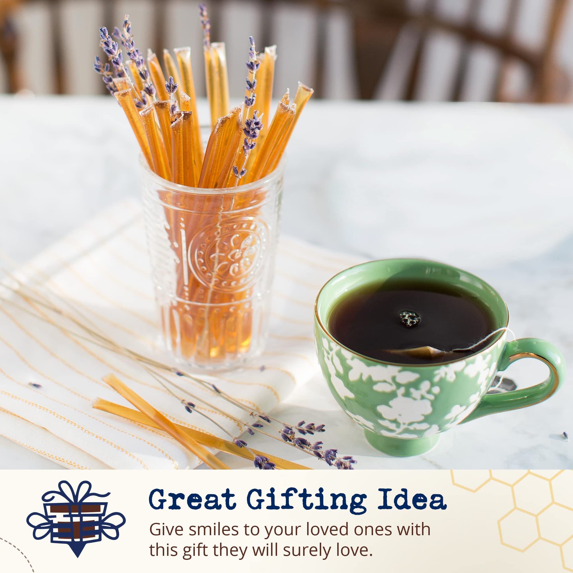 Savannah Bee Company Pure Acacia Honey Straws - 12 Pack | All Natural, Gluten Free & Kosher Certified Honey Sticks | Healthy Snacks for Kids & Adults | Perfect for On-the-Go, Tea Sweetener & Lunchboxes | Made in USA