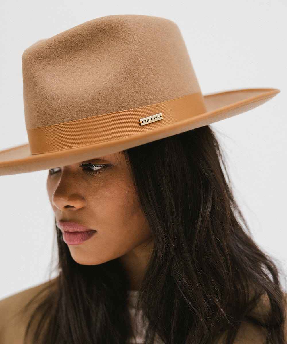 Monroe Rancher Fedora Hat for Men & Women - Western Style Cowboy Hat with Wide Brim - Perfect for Outdoor, Rodeo, and Country Music Events