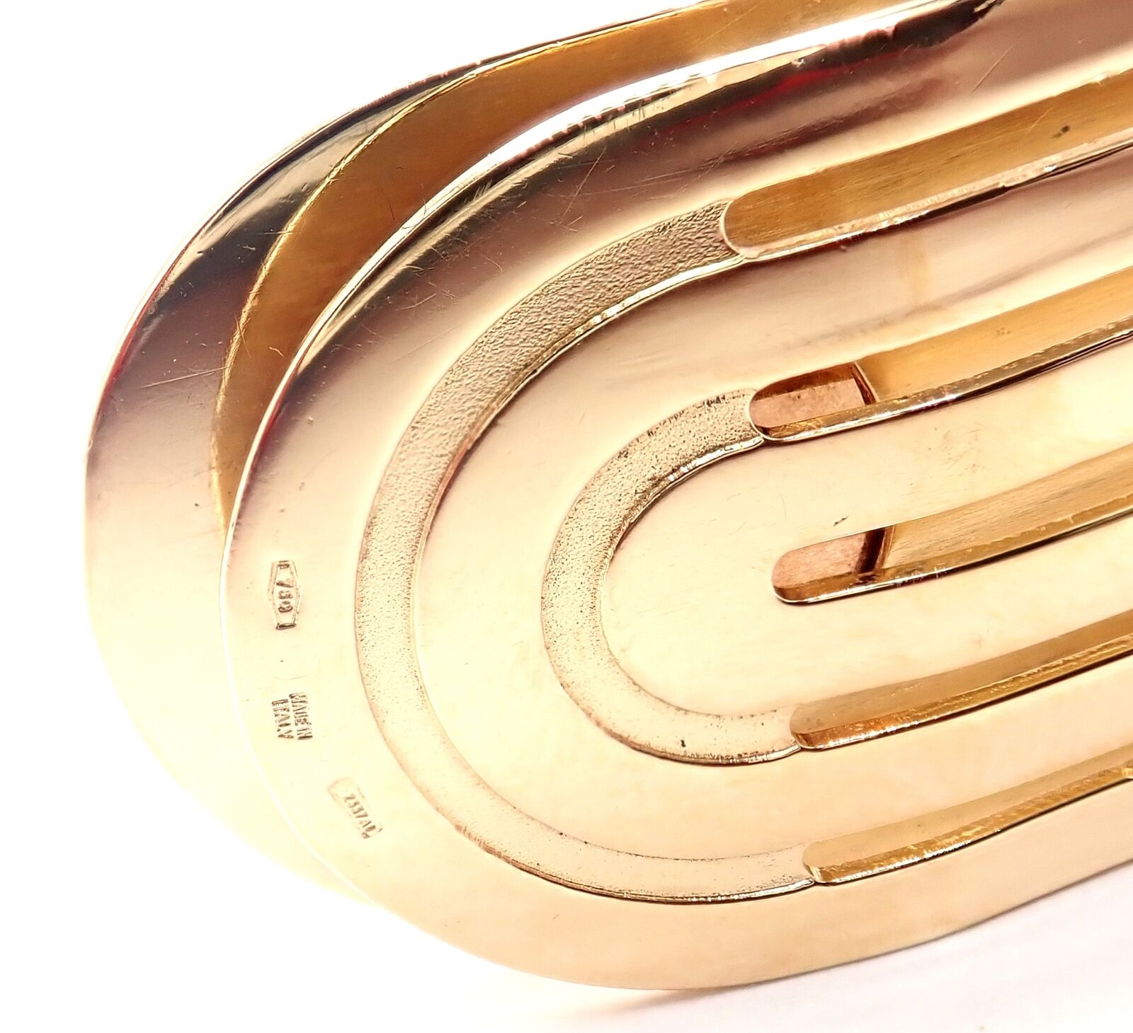 Authentic Vintage Bulgari 18K Yellow Gold Onyx Money Clip - Luxury Gift for Men, Perfect for Business Professionals & Special Occasions