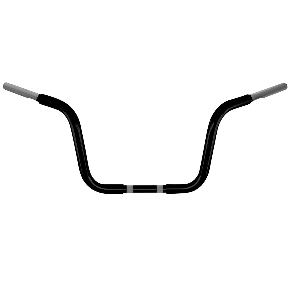 Chubbys 10 Inch Ape Hanger Handlebars for Harley Davidson Motorcycles - Perfect for Custom Cruiser Bikes & Long Distance Riding