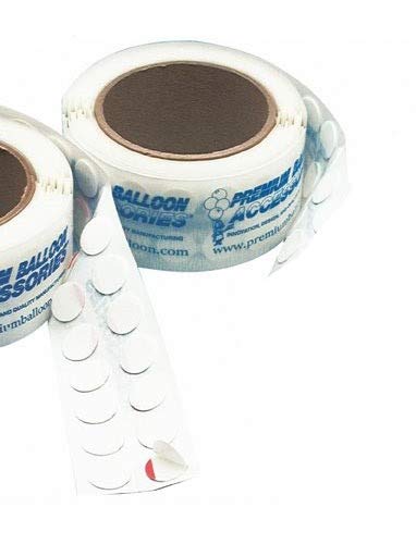 Premium 500pcs Double Sided Permanent Adhesive Dots - Strong Glue Stickers for Mylar & Latex Balloons, DIY Crafts, Party Decorations (3 Rolls, 100 Dots/Roll) - Perfect for Birthday Parties, Baby Showers, and Wedding Decor