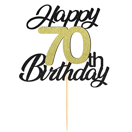 70th Cake Topper