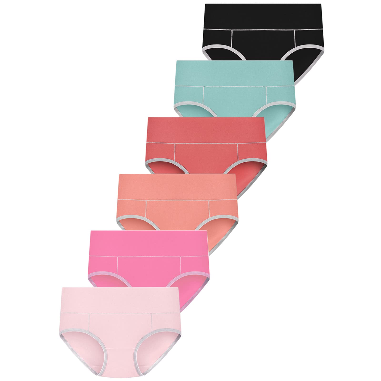 Women's 5-Pack Cotton Underwear - Soft, Breathable Full Coverage Briefs for Everyday Comfort | Ladies Panties for Work, Sleep & Active Wear