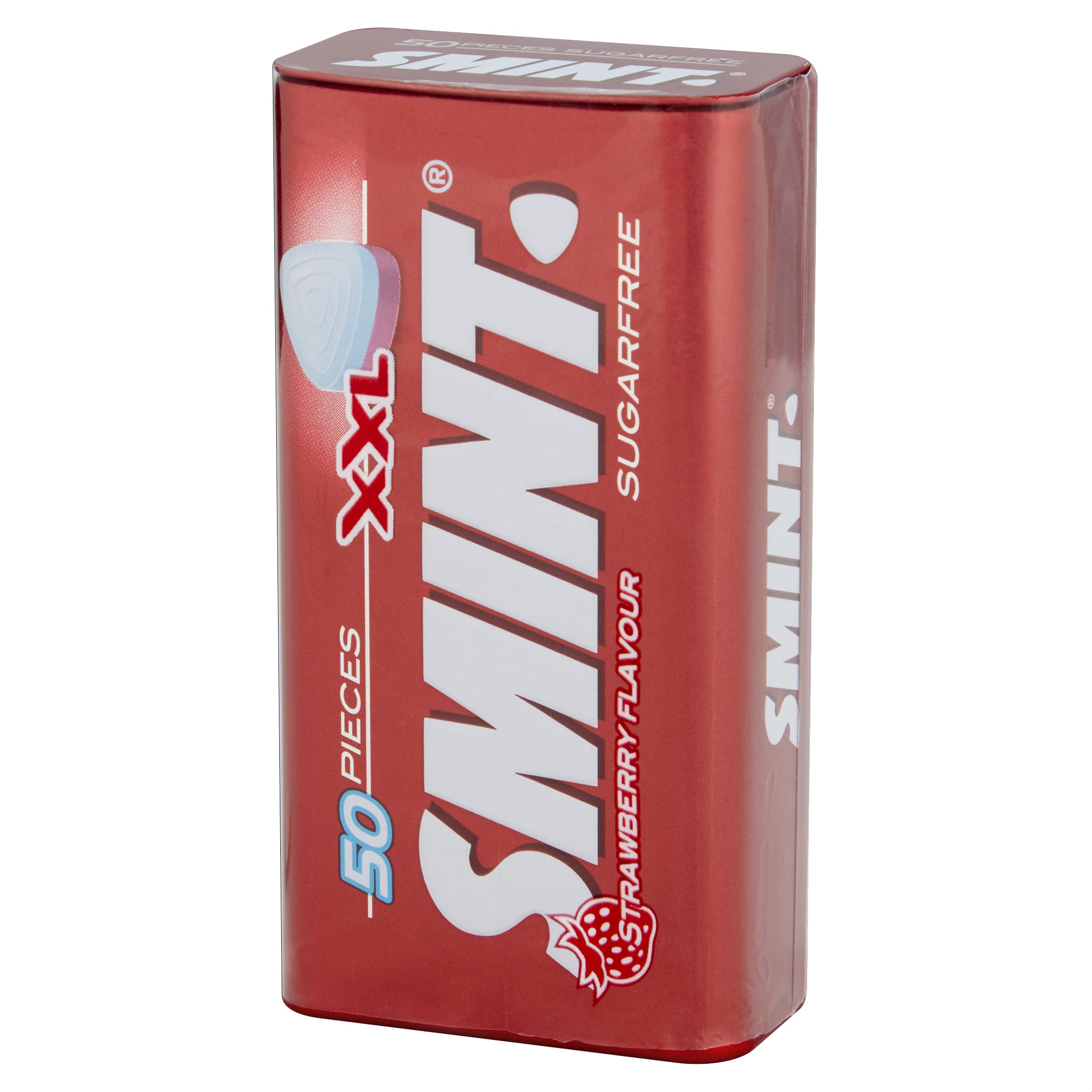 Smint Sugar Free Strawberry Mints - Vegetarian Friendly Breath Fresheners - 12 Pack of 50 XXL Tins - Perfect for Office, Travel & Fresh Breath On-The-Go