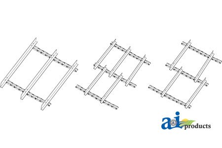 A&I Replacement Feeder House Chain with 3-Strand Feeder Chain - Compatible with Combine Harvesters - Part No. A-195664A1 | Durable Agricultural Equipment for Grain Harvesting & Farm Maintenance