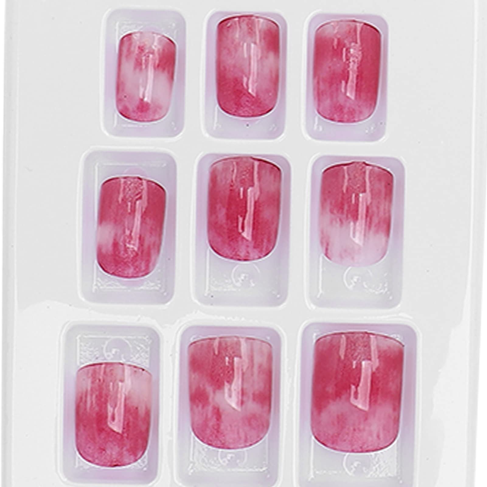Full Cover False Nails Tips - 24pcs Press On Nails Kit with 12 Sizes | Odorless, Fashionable Artificial Nails for Daily Wear & Dance Parties | Perfect for Salon, Wedding, Date Night & Special Occasions
