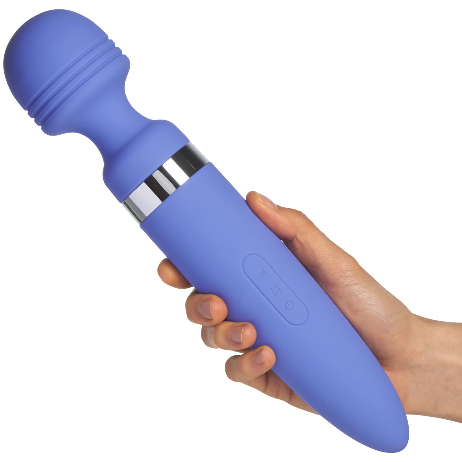 Rechargeable Magic Wand Vibrator for Women - Powerful Clitoral Stimulator & G-Spot Massager - Silicone Sex Toy for Intimate Pleasure - Perfect for Solo Play & Couples Foreplay