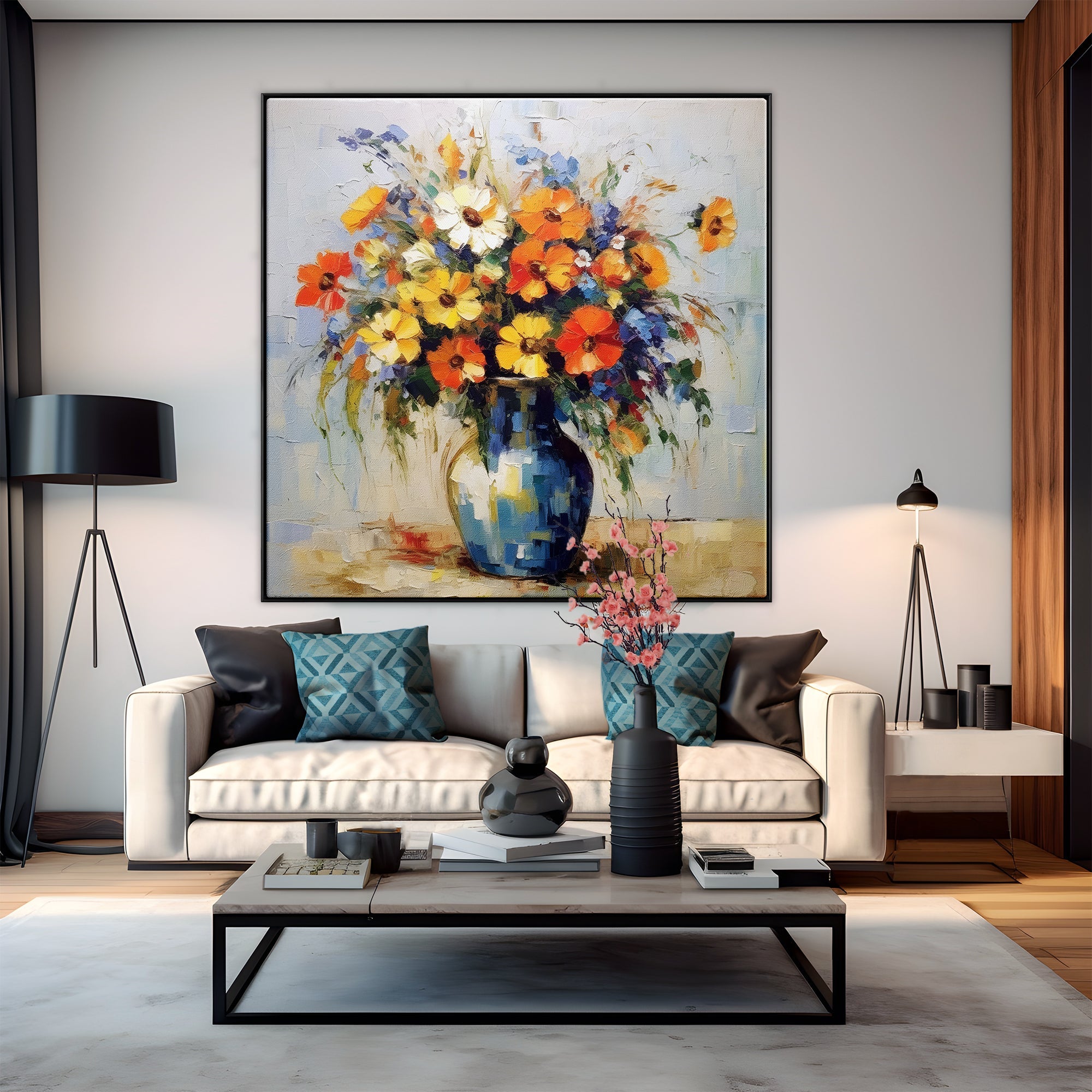 Classical Bouquet - Elegant Artificial Flower Arrangement for Home Decor, Wedding Centerpieces & Office Table Decorations