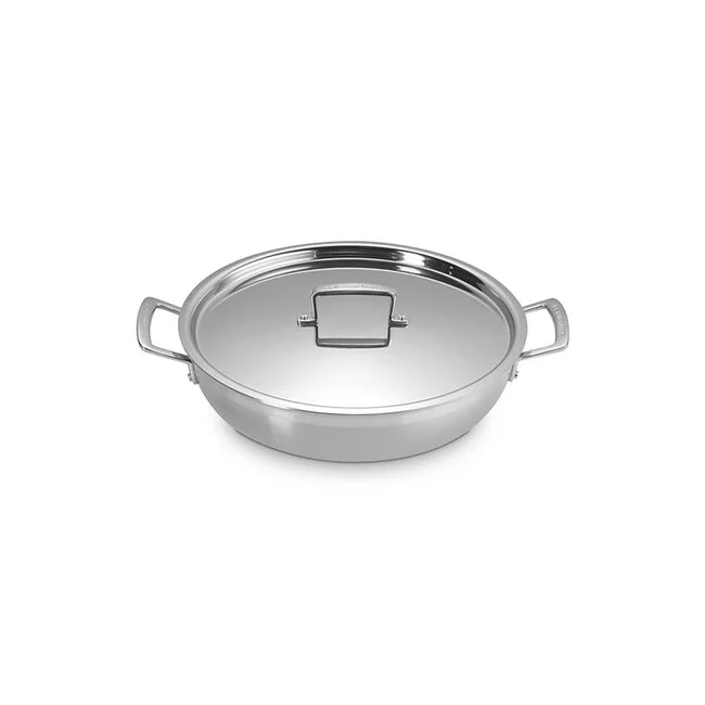 Le Creuset Classic 14-Piece Stainless Steel Cookware Set - Durable Kitchen Pots & Pans for Cooking, Baking & Entertaining