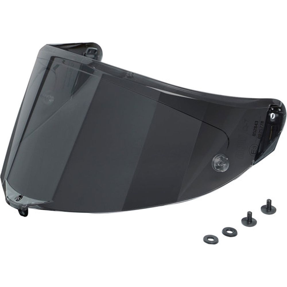 AGV Race 3 Motorcycle Helmet Visor - Anti-Scratch Dark Tint Shield for Racing & Street Riding - Perfect for Track Days, Commuting & High-Speed Performance
