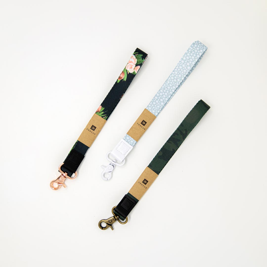 Thread Wallet Lanyard - Slim RFID Blocking Card Holder with Detachable Strap for Cash, Cards & ID - Perfect for Travel, Gym & Everyday Carry