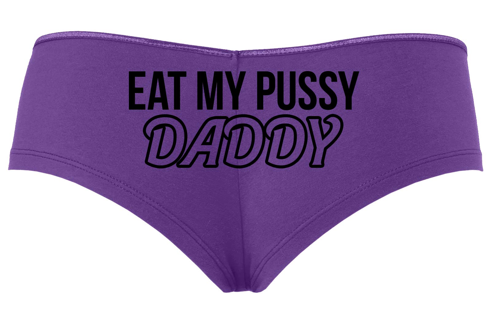Sexy Purple Boyshort Panties for Women - Oral Sex Lingerie, Playful & Slutty Underwear for Couples' Intimate Moments - Perfect for Roleplay, Valentine's Gift & Spicy Bedroom Fun