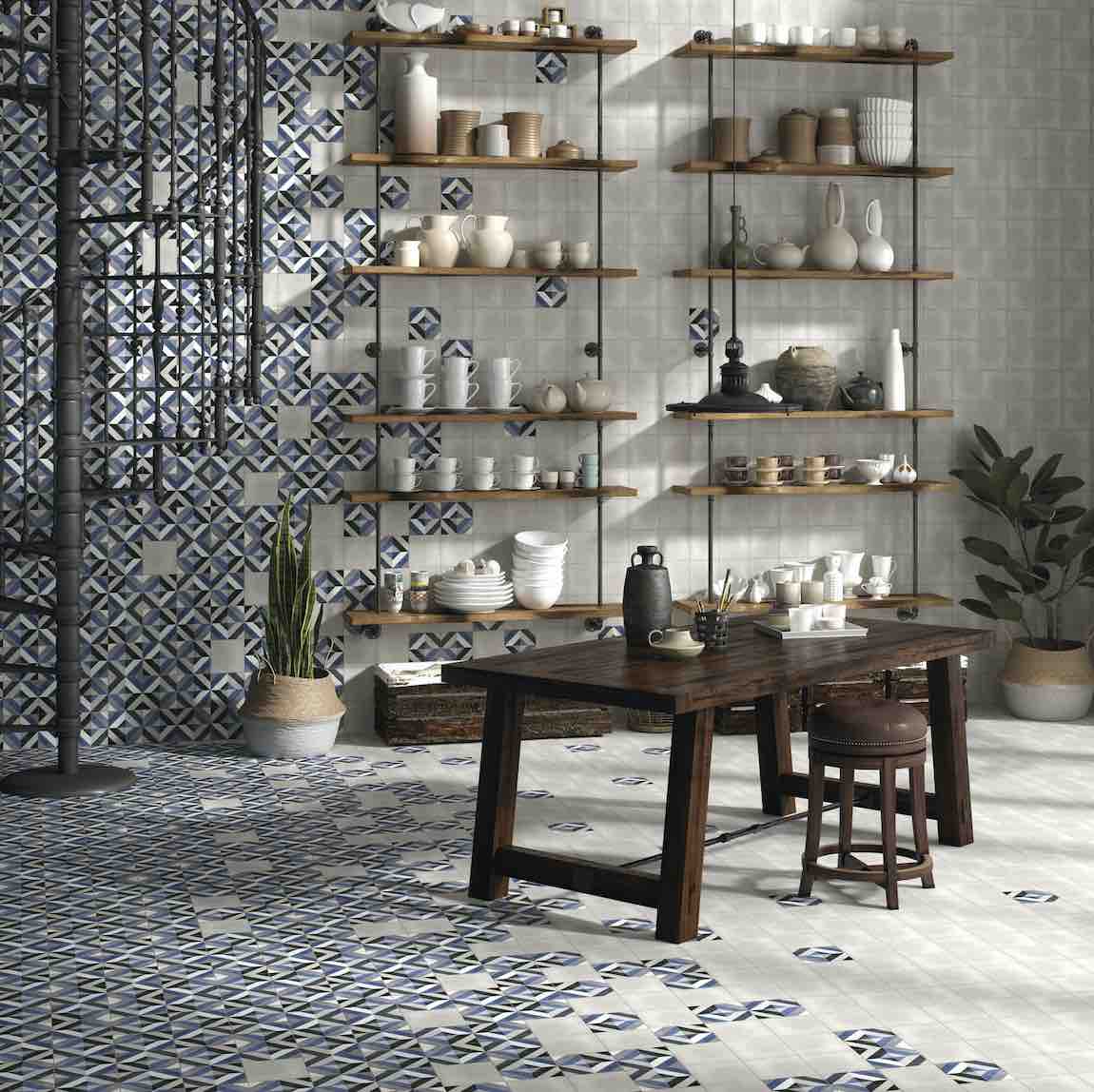 Stylish 6x6 Patterned Porcelain Tile - Elegant Floor & Wall Design for Kitchen, Bathroom & Living Room Decor