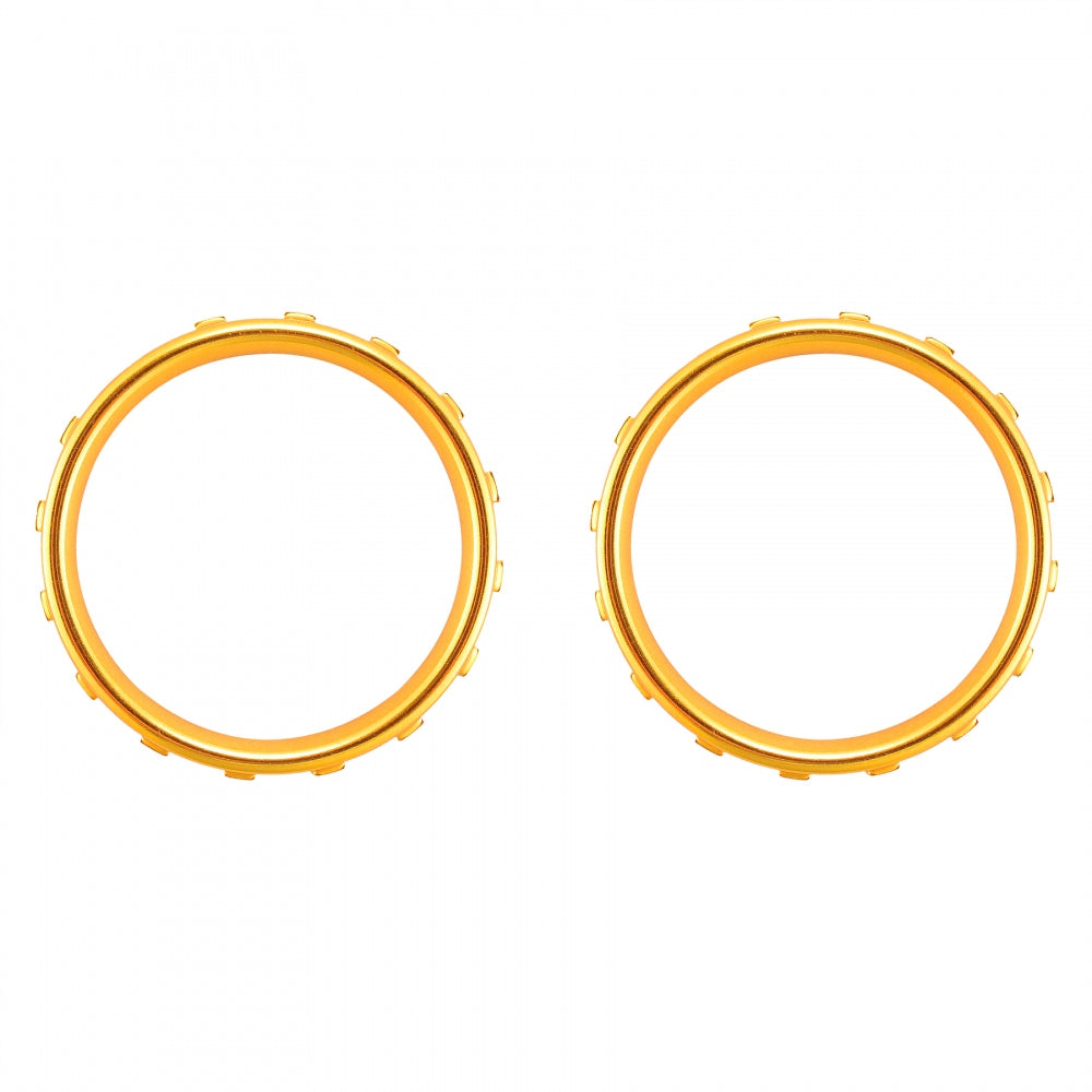 eXtremeRate Matte Chrome Gold Button Accent Rings for Xbox One Elite Controller - Custom Design Replacement Parts for Enhanced Gaming Experience (Model XOJ130016GC) - Perfect for Competitive Gaming & Controller Customization
