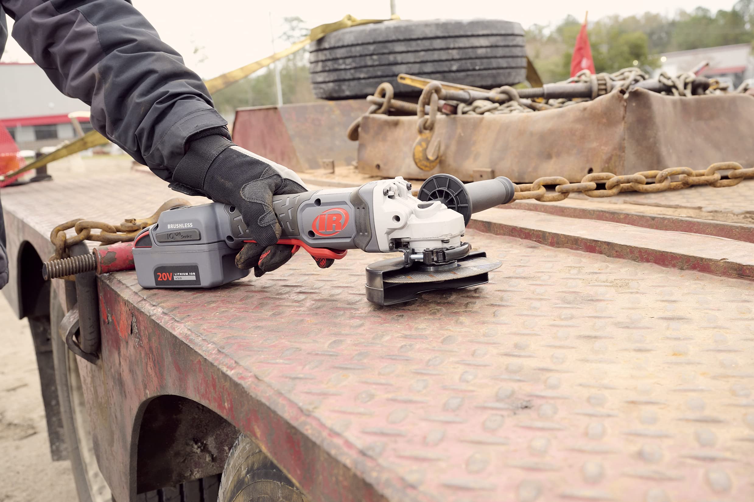 Ingersoll Rand G5351-K22 20V Cordless Angle Grinder & Cut-off Tool with 2 Batteries - 8000 RPM, 1HP Power, 4.5
