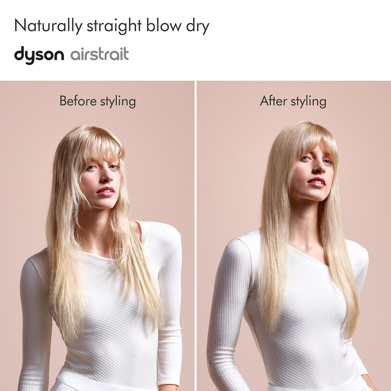 Professional Airstrait Hair Straightener - Ionic Ceramic Flat Iron for Frizz-Free Smoothing - Perfect for Home & Salon Styling