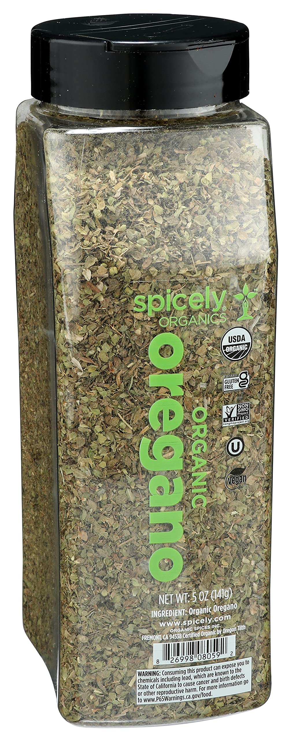 Organic Oregano 5 Oz - USDA Certified, Gluten Free, Non-GMO | Perfect for Pizza, Pasta, Salads & Mediterranean Cooking