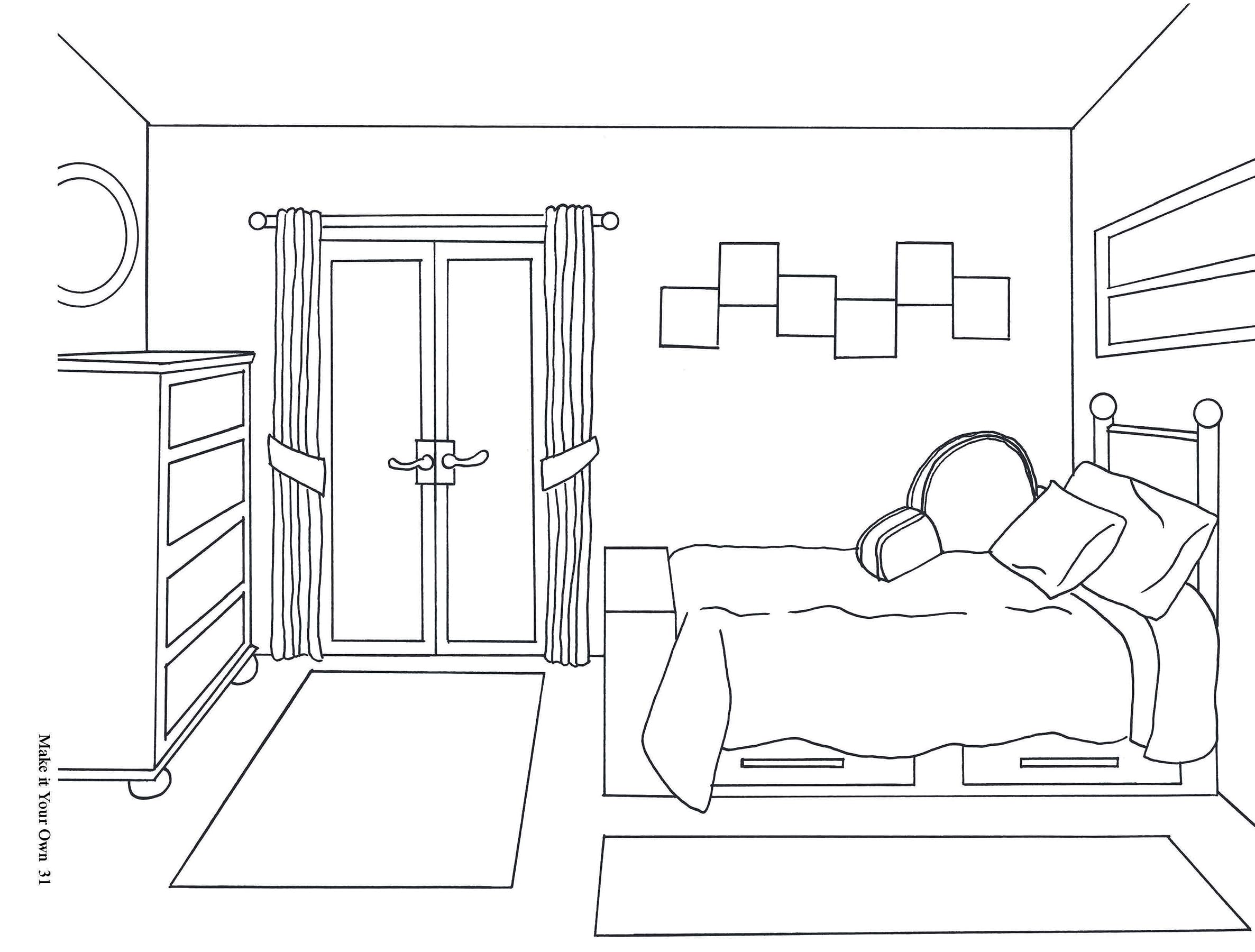 Doodle Design & Draw DREAM ROOMS - Creative Activity Book for Kids & Adults | Perfect for Art Therapy, Classroom Projects & Family Fun | Dover Doodle Books Series