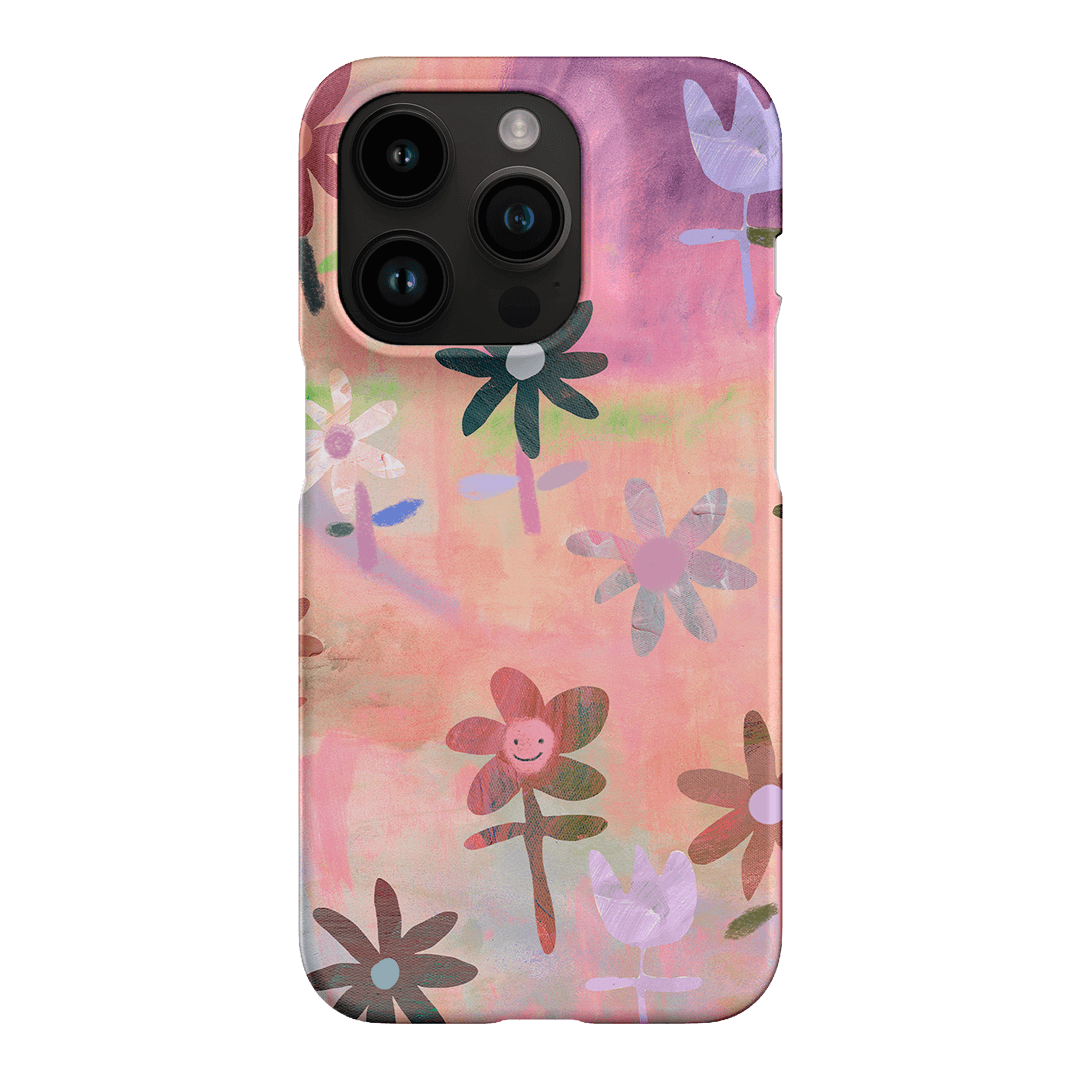 Premium Lazy Daisy Floral Phone Case - Shockproof & Slim Design for iPhone 15/14/13/12/Pro/Max - Perfect for Everyday Use, Travel & Outdoor Activities