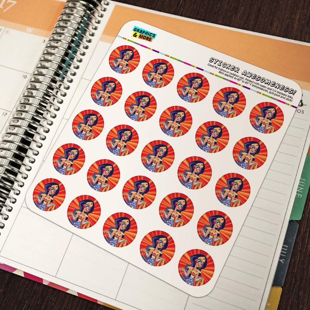 DC Super Hero Girls Wonder Woman Planner Calendar - Scrapbooking Stickers for DIY Crafting, School Supplies & Journaling - Perfect for Bullet Journals, Scrapbooks & Gift Giving