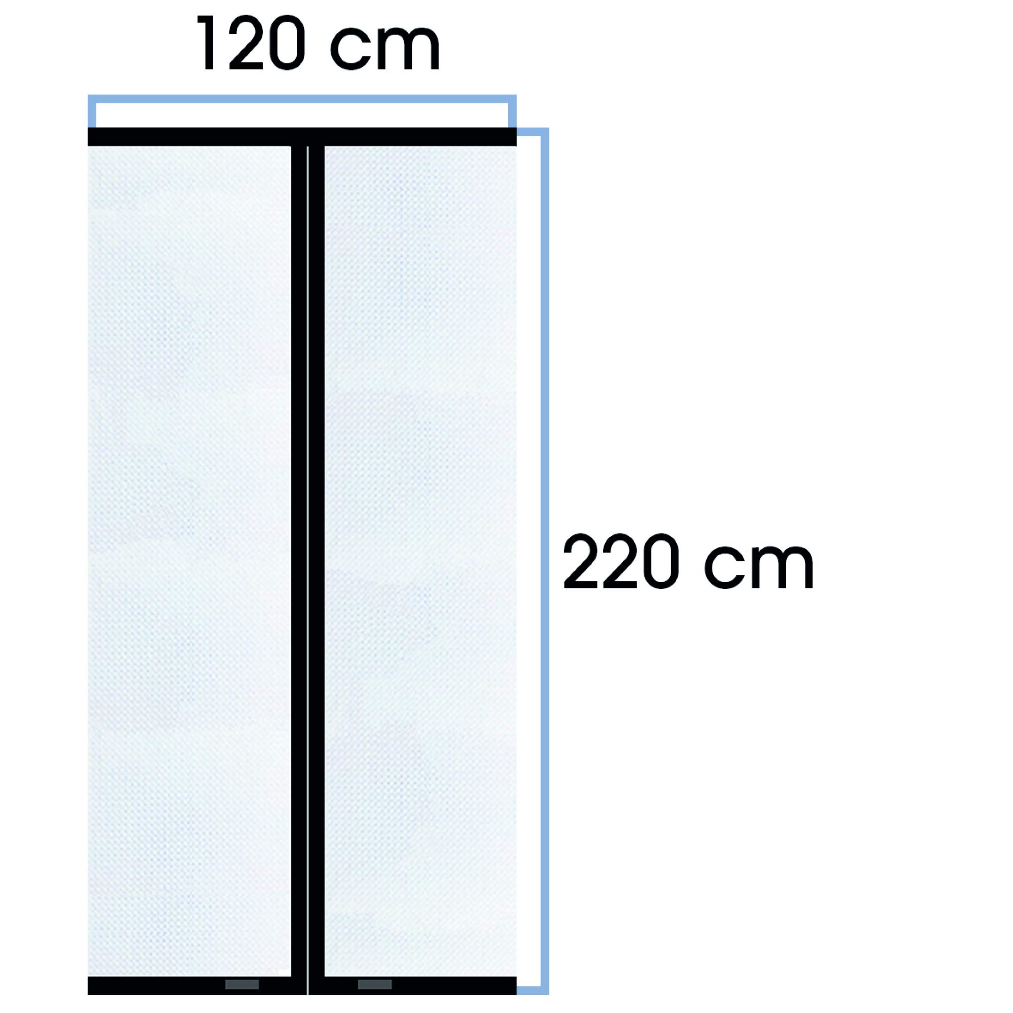 Eco-Friendly Magnetic Dust Barrier Door - Fleece Construction Dust Cover with Strong Magnetic Seal (1.20m x 2.20m) Includes Double-Sided Adhesive Tape - Perfect for Home Renovation, Workshop Dust Control & Room Partitioning