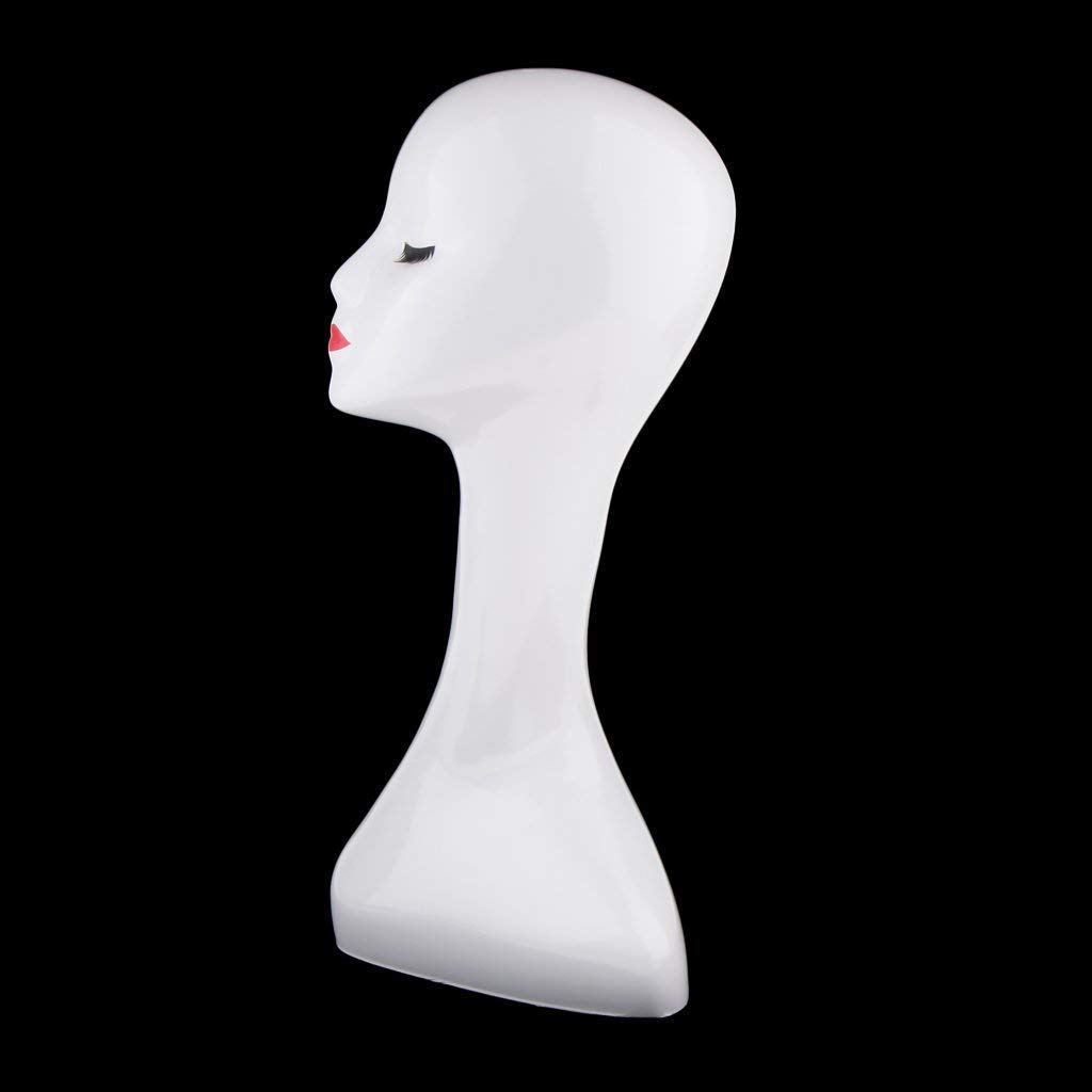 Stylish Female Mannequin Head for Display - Perfect for Eyeglasses, Wigs, Hats, Scarves & Jewelry - Ideal for Retail Stores, Boutiques & Salon Displays