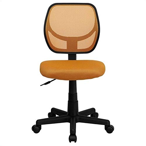 UrbanPro Mid-Back Orange Mesh Office Chair - Ergonomic Computer Task Chair with Lumbar Support for Home & Office Workspace