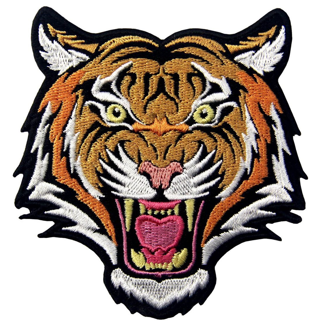 ZEGINs The Roaring Bengal Striped Tiger Embroidered Iron On/Sew On Patch for Jackets, Backpacks & DIY Crafts - Premium Embroidered Badge for Clothing Customization