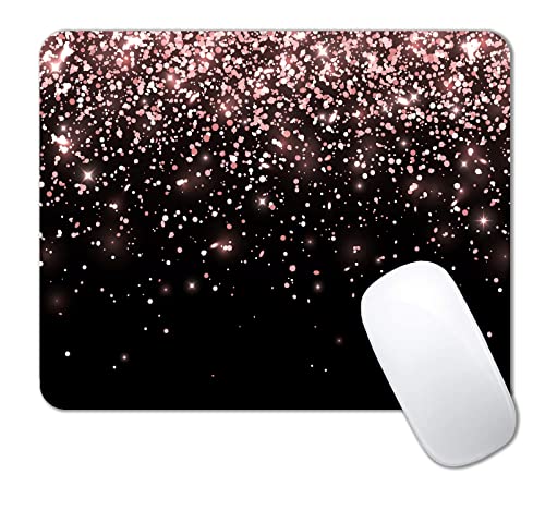 Rose Gold Glitter Black