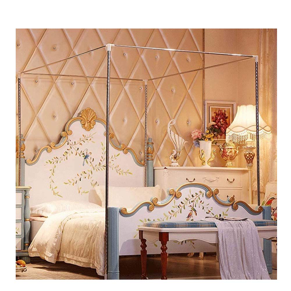 Stainless Steel Mosquito Net Bracket for Canopy Bed - DIY Bedroom Decor for Mattress Protection