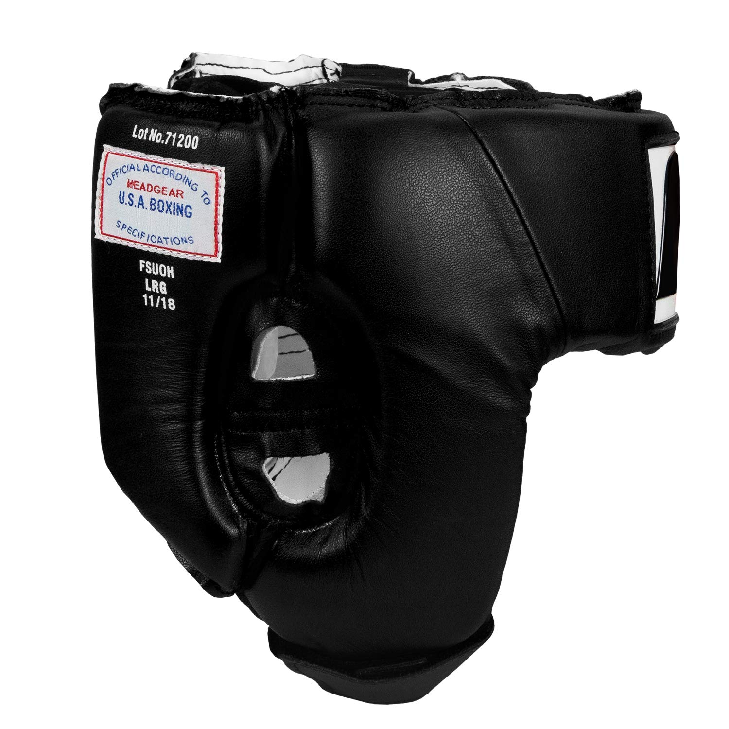 Fighting Sports USA Boxing Headgear - Open Face Design, Black, Medium Size | Perfect for Training, Sparring & Competition | Premium Protection for Fighters & Athletes
