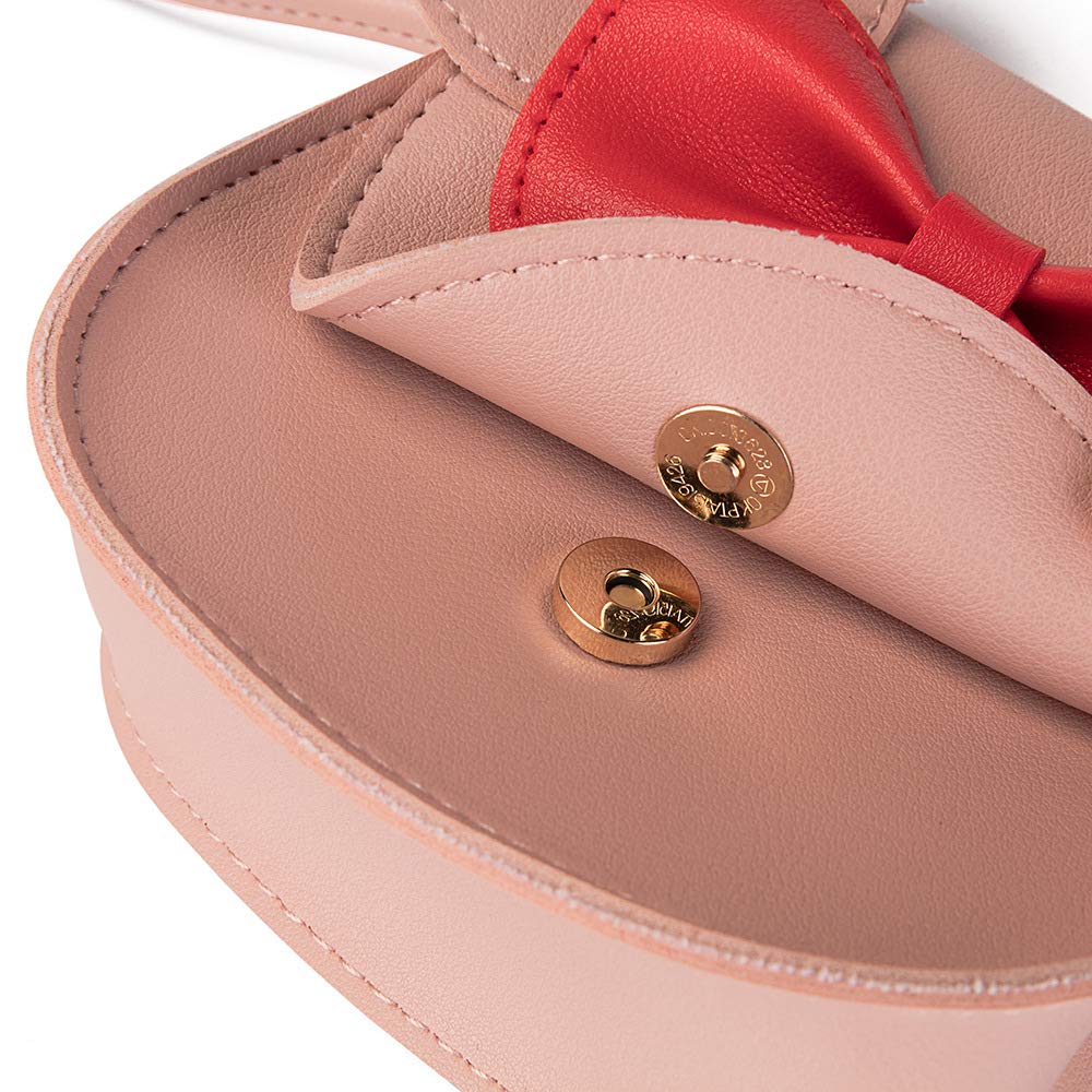 Cute Little Girls Crossbody Purse with Bowknot & Magnetic Closure - Cartoon Ears Shoulder Bag for Kids - Perfect for School, Parties & Everyday Use
