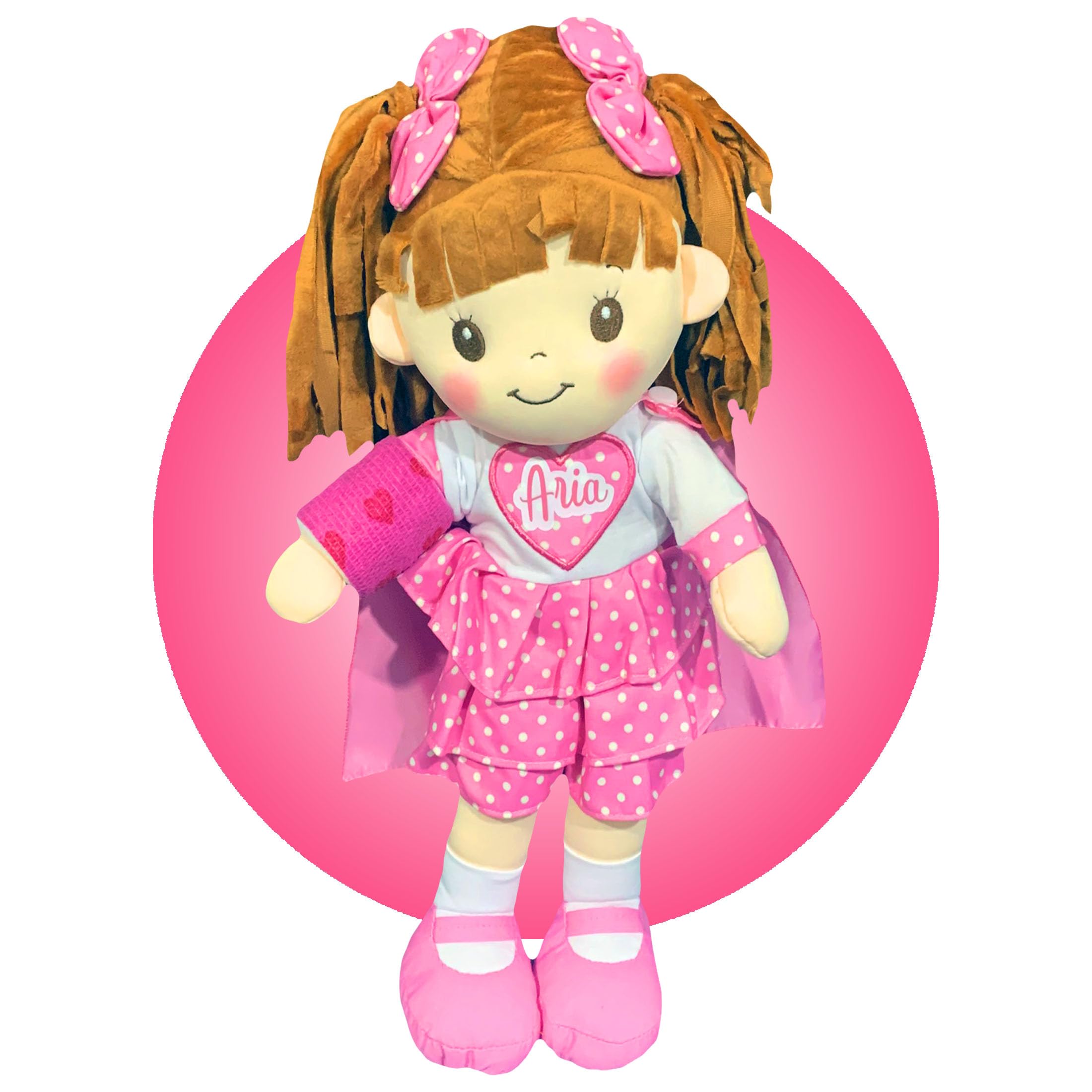 Personalized Broken Arm Doll Gift for Kids - Custom Cast Colors & Locations - 14