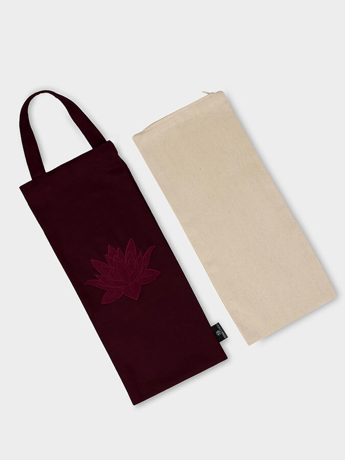 GOTS Certified Organic Cotton Yoga Sandbag Cover - Eco-Friendly & Breathable for Hot Yoga, Meditation & Home Workouts