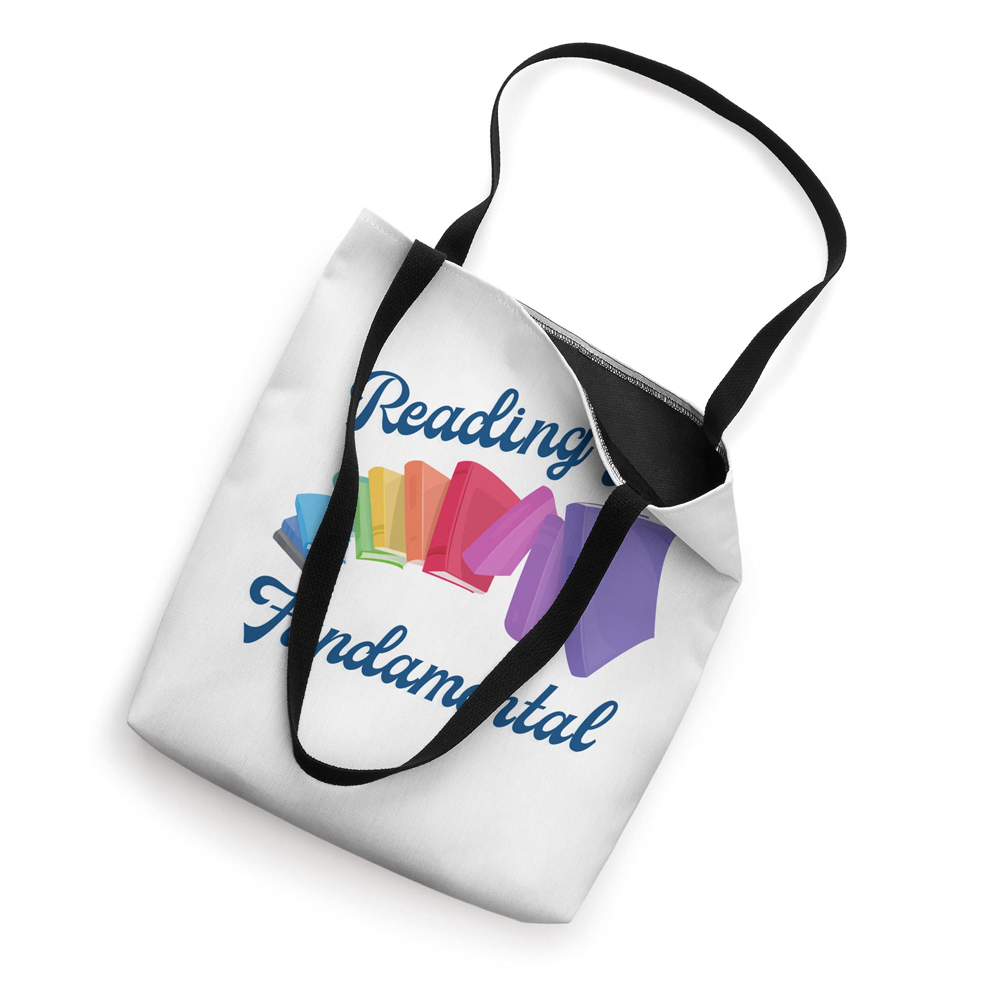 Reading is Fundamental Tote Bag - Durable Cotton Book Lover Tote for Library, School & Shopping - Perfect Book Club Gift & Everyday Carry Bag
